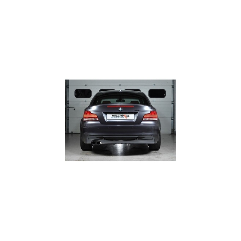 Ligne avec remplacement catalyseurs secondaires Ceramic Black GT80 | Échappements Milltek