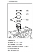 Segmentation pour pistons d'origine Renault Clio RS F4R